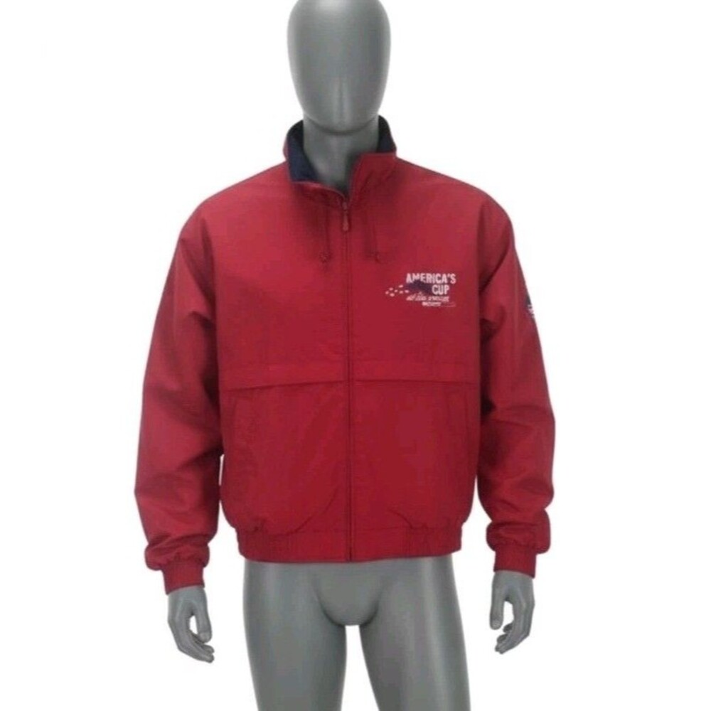 Labor Day America’s Day At The Races Red Port Authority Jacket - Size Large L